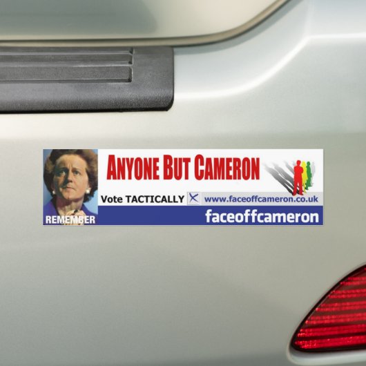 Iedereen behalve Cameron Bumpersticker (Op auto)