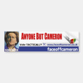 Iedereen behalve Cameron Bumpersticker (Voorkant)