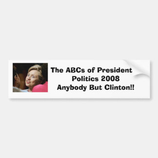 Iedereen behalve Clinton Bumpersticker