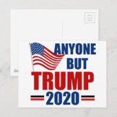 Iedereen behalve Donald Trump 2020 Briefkaart (Voorkant / Achterkant)