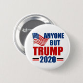 Iedereen behalve Donald Trump 2020 Ronde Button 5,7 Cm (Voorkant /achterkant)
