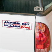 Iedereen behalve Hillary 2016 Bumpersticker (Op Truck)
