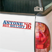 Iedereen behalve Hillary - Anti-Hillary Campaign - Bumpersticker (Op Truck)