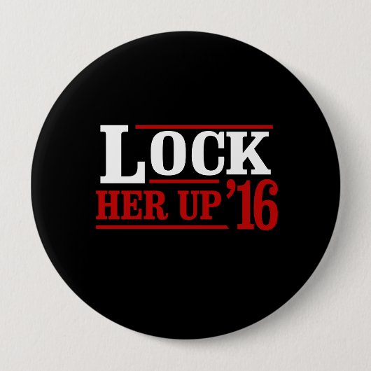 Iedereen behalve Hillary - sluit haar op in 2016 - Ronde Button 4,0 Cm (Voorkant)