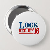 Iedereen behalve Hillary - sluit haar op in 2016 - Ronde Button 4,0 Cm (Voorkant /achterkant)