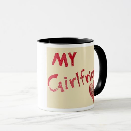 Iedereen behalve ik mijn Vriendin - mok (Voorkant rechts)