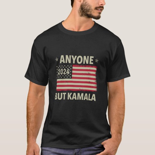 Iedereen behalve Kamala Grappige Anti Kamala Verki T-shirt (Voorkant)