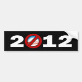 Iedereen behalve Obama 2012 Bumpersticker (Voorkant)