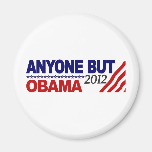 Iedereen behalve Obama 2012 Magneet (Voorkant)