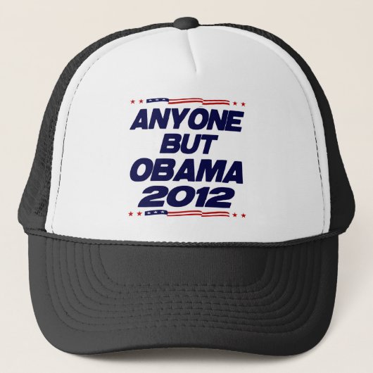 Iedereen behalve Obama 2012 Trucker Pet (Voorkant)