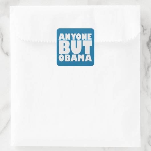 Iedereen behalve Obama Sticker (Tas)