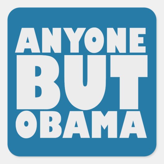 Iedereen behalve Obama Sticker (Voorkant)