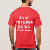 Iedereen behalve Quinn Mannen T-Shirt (Achterkant)