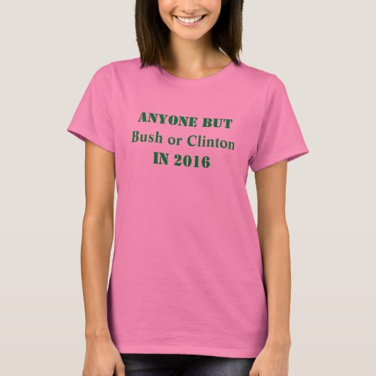 Iedereen behalve Struik of Clinton - T-shirt (Voorkant)
