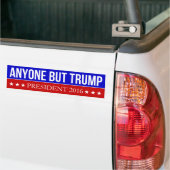 Iedereen behalve Trump 2016 Bumpersticker (Op Truck)