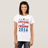 Iedereen behalve Trump 2016 T-shirt (Voorkant volledig)