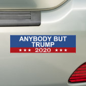 Iedereen behalve Trump 2020 Bumpersticker (Op auto)