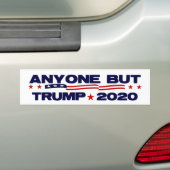 Iedereen behalve Trump 2020 Bumpersticker (Op auto)