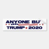 Iedereen behalve Trump 2020 Bumpersticker (Voorkant)