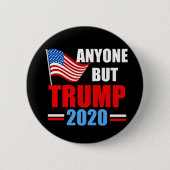 Iedereen behalve Trump 2020 Ronde Button 5,7 Cm (Voorkant)