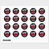 Iedereen behalve Trump 2020 Ronde Sticker (Vel)