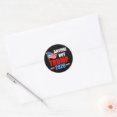 Iedereen behalve Trump 2020 Ronde Sticker (Envelop)