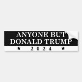 Iedereen behalve Trump 2024 Bumpersticker (Voorkant)
