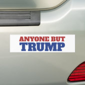 Iedereen behalve Trump America Election Bumpersticker (Op auto)