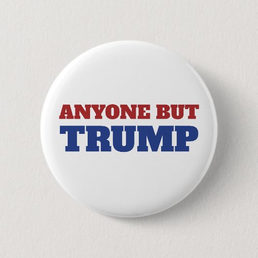 Iedereen behalve Trump America Election Ronde Button 5,7 Cm (Voorkant)