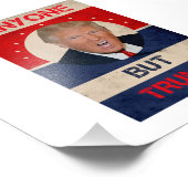 Iedereen behalve Trump Foto Afdruk (Hoek)