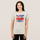 Iedereen behalve Trump Grappig 2024 Verkiezing Vro Tri-Blend Shirt (Voorkant volledig)