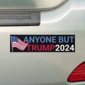 Iedereen behalve Trump Grappig 2024 verkiezingen Bumpersticker (Op auto)