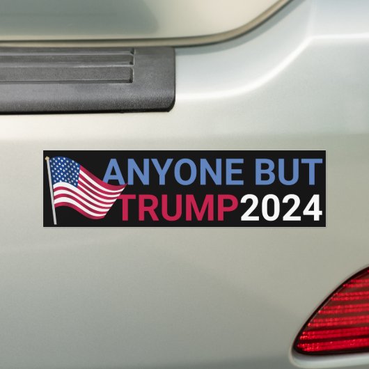 Iedereen behalve Trump Grappig 2024 verkiezingen Bumpersticker (Op auto)