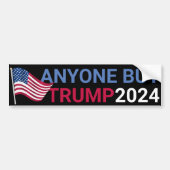 Iedereen behalve Trump Grappig 2024 verkiezingen Bumpersticker (Voorkant)