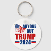 Iedereen behalve Trump Grappig 2024 verkiezingen Sleutelhanger (Voorkant)