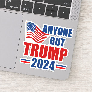 Iedereen behalve Trump Grappige 2024 verkiezings-l Sticker