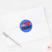 Iedereen behalve Trump Ronde Sticker (Envelop)