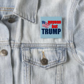 Iedereen behalve Trump Vierkante Button 5,1 Cm (In situ)