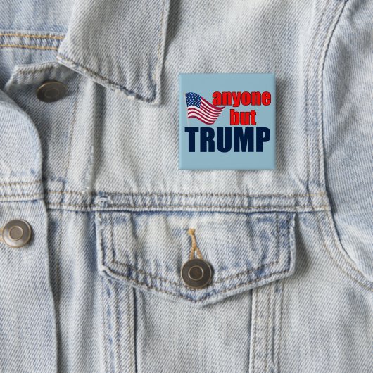 Iedereen behalve Trump Vierkante Button 5,1 Cm (In situ)