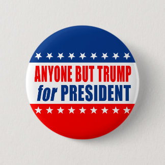 "IEDEREEN BEHALVE TRUMP VOOR PRESIDENT" Button