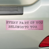 IEDEREEN BEHOORT TOT U. BUMPERSTICKER (Op auto)
