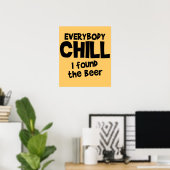 Iedereen Chill Beer Poster $24,95 (Thuiskantoor)