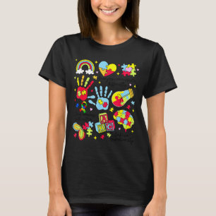 Iedereen communiceert anders autisme bewustzijn t-shirt
