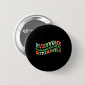 Iedereen Communiceert Anders Autisme Spraak Ronde Button 5,7 Cm (Voorkant /achterkant)