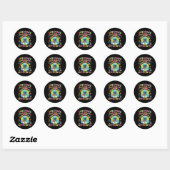 Iedereen communiceert anders dan de autisme spraak ronde sticker (Vel)