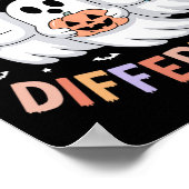 Iedereen Communiceert Anders Halloween Autisme Poster (Hoek)
