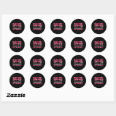 Iedereen communiceert anders hart autisme val ronde sticker (Vel)