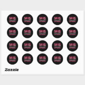 Iedereen communiceert anders Hart Autisme Waarde Ronde Sticker (Vel)