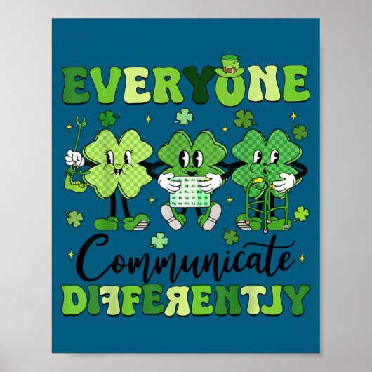 Iedereen communiceert anders logopedie st poster (Voorkant)