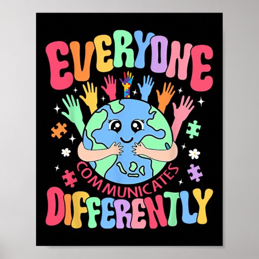 Iedereen communiceert anders over de snelheid van poster (Voorkant)